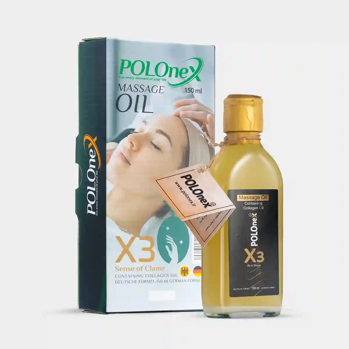 روغن ماساژ پولونکس X3 حجم دهنده (سینه) 150 میلی لیتر