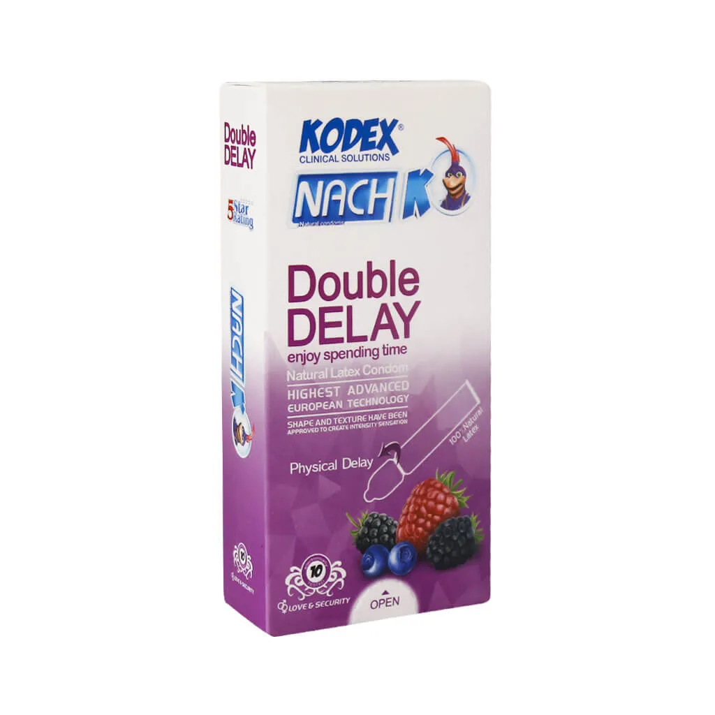 کاندوم تاخیری ناچ کدکس مدل (دوبل دیلی)Double Delay بسته 10 عددی